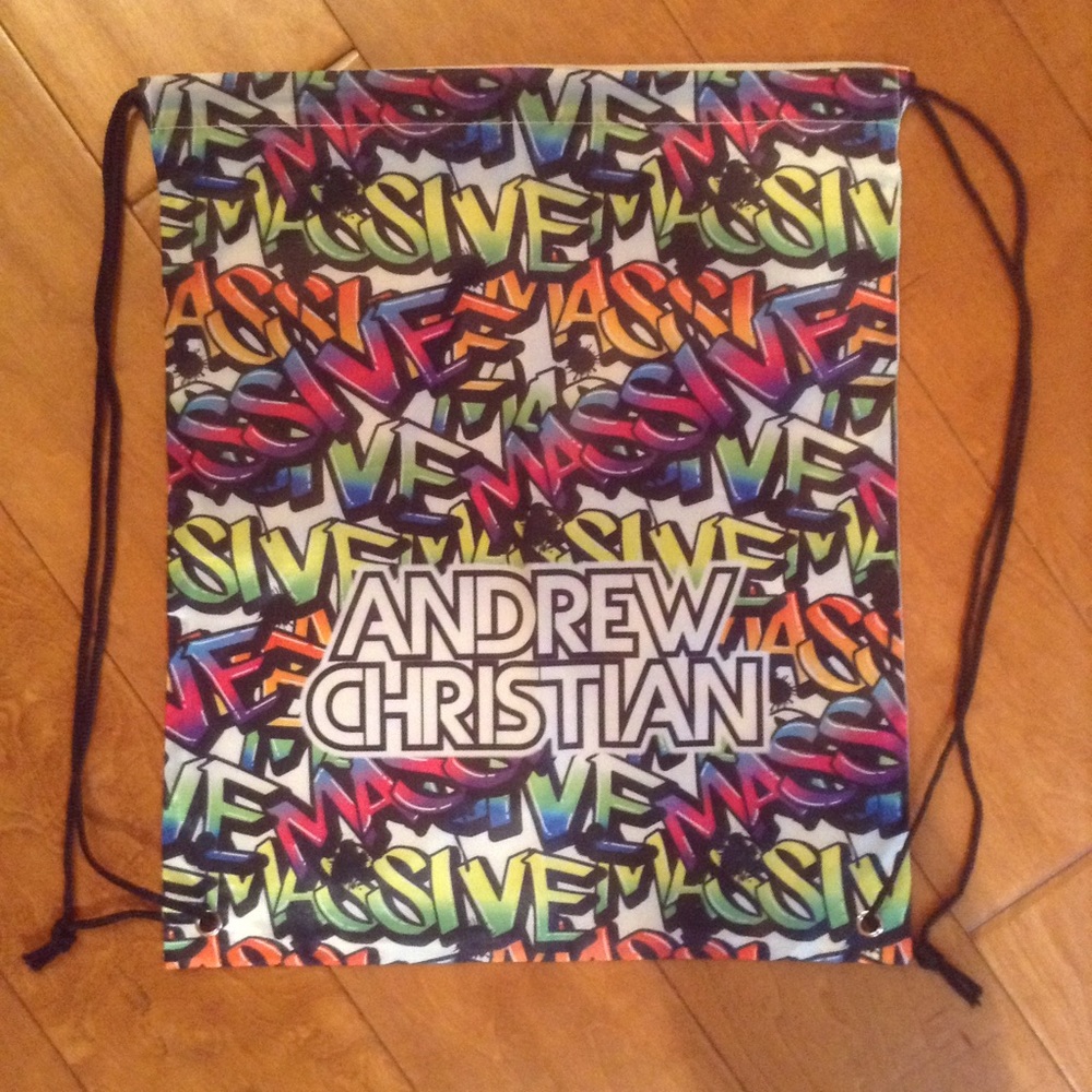 Andrew Christian “Massive” drawstring backpack ***